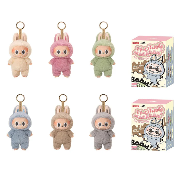POP MART Labubu The Monsters Exciting Macaron Vinyl Plush Pendant